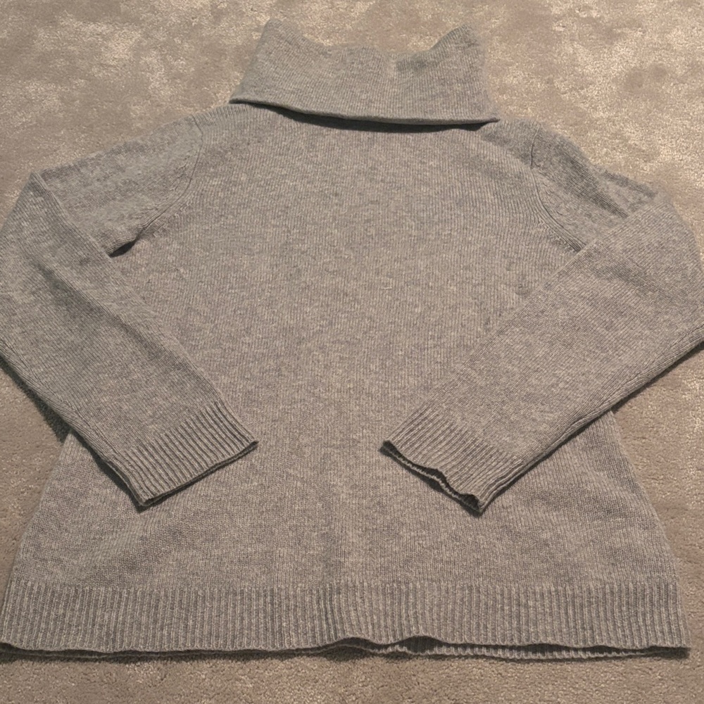 Polo Ralph Lauren Light Gray Turtleneck Cashmere Sweater